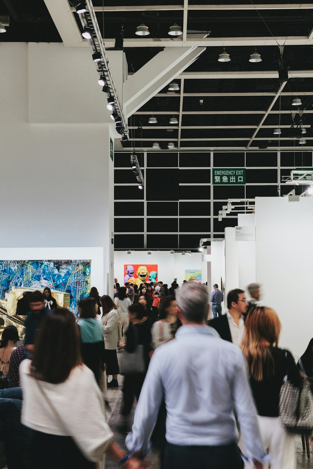 Professionals networking and talking at a corporate event